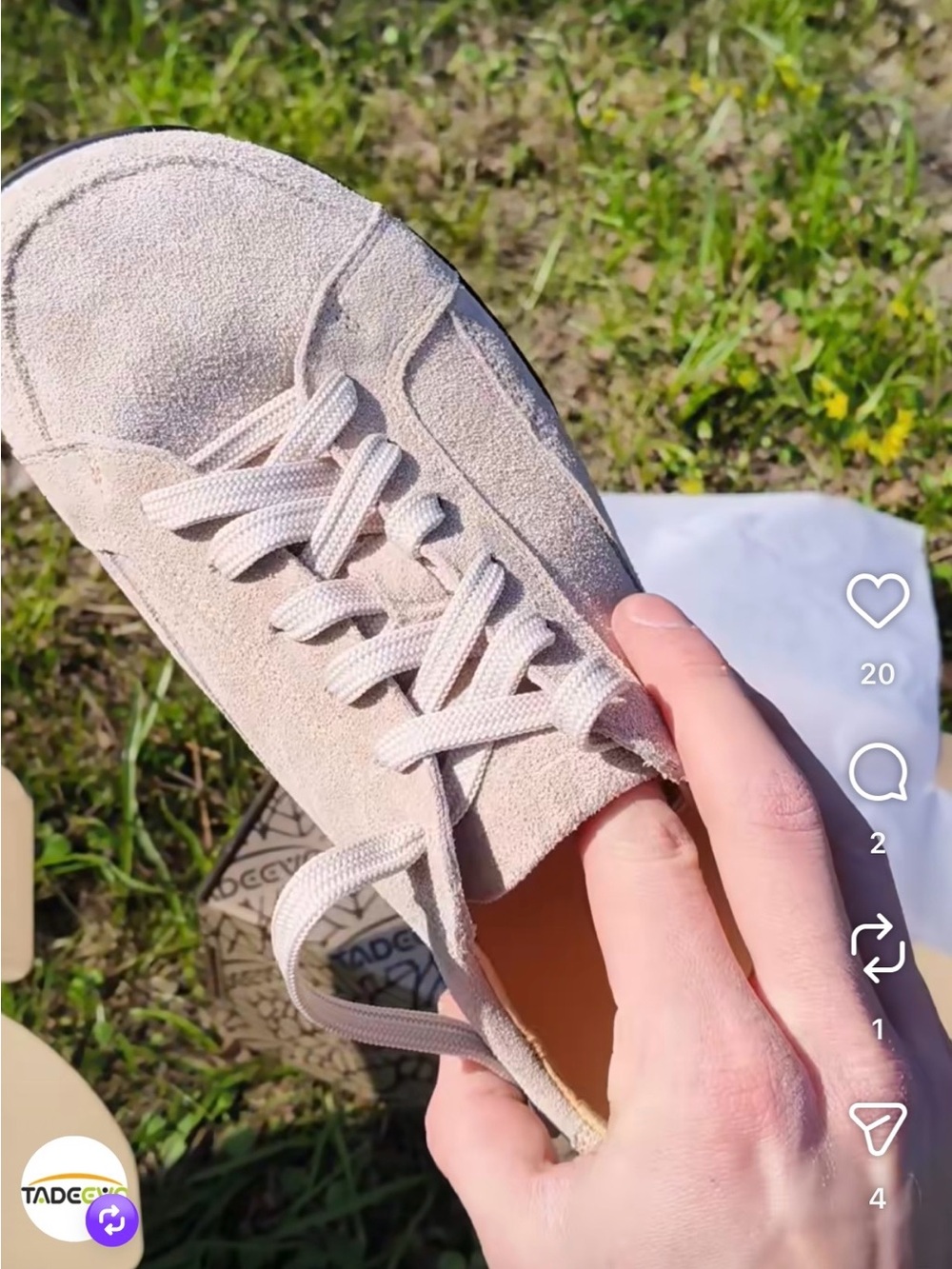 Zero-drop Barefoot Sneaker in premium suede